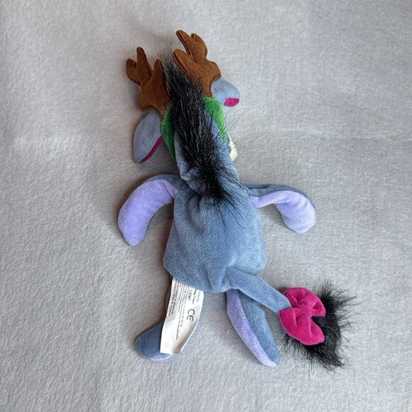 Reindeer Eeyore Winnie The Pooh The Disney Store Bean Bag 9" Plush Stuffed Toy - Picture 4 of 4